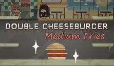 Double Cheeseburger, Medium Fries